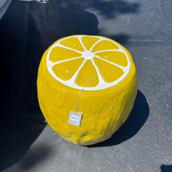 Viral Lemon Stool/Side Table 