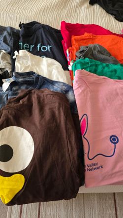 Scrub tops, bottoms, and t-shirts