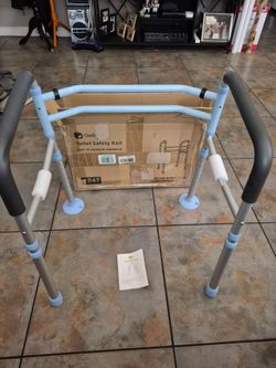 Brand new oasis space toilet safety rail