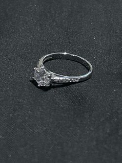 Sterling Silver Ring - White CZ