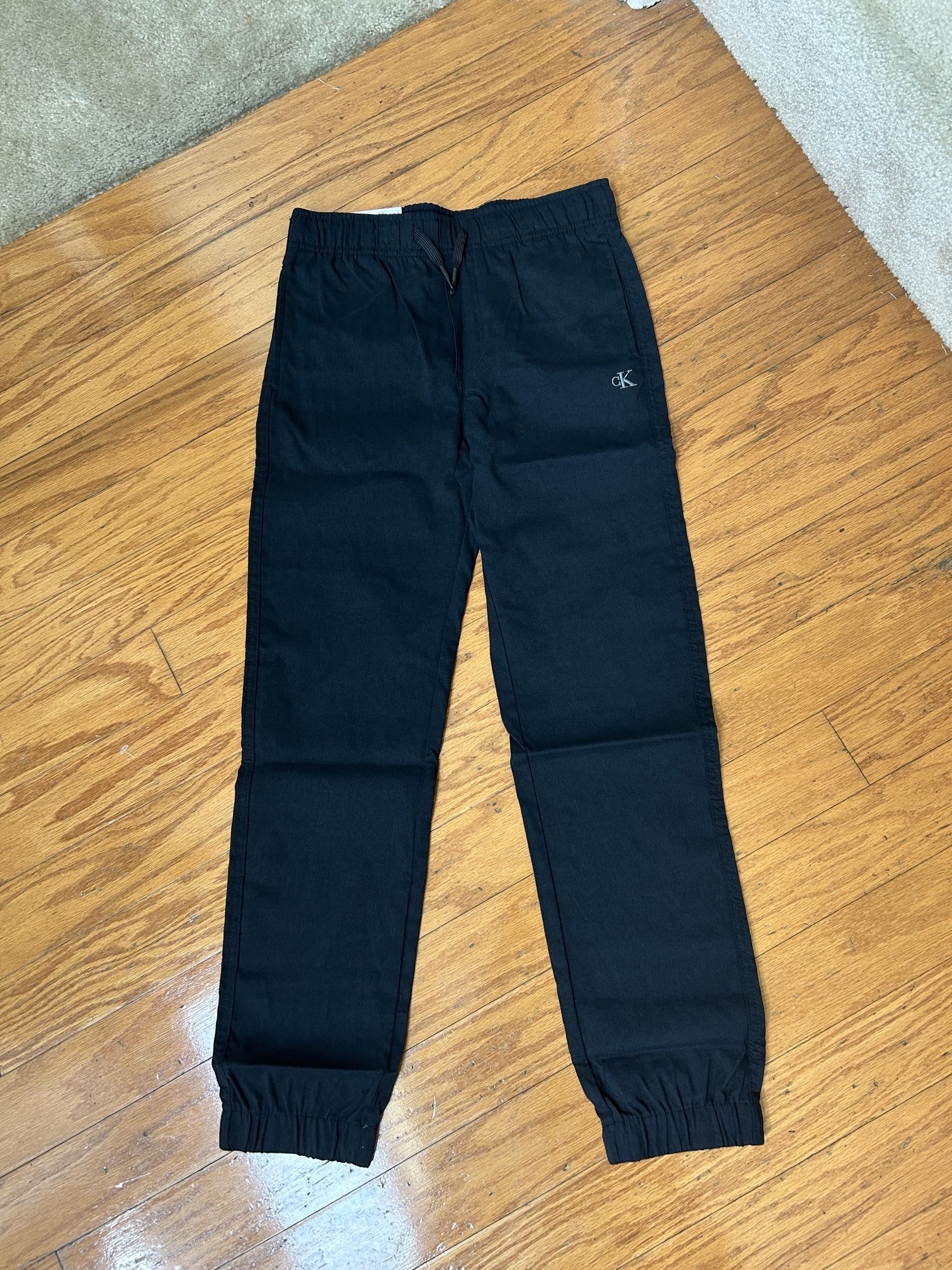 NWT Calvin Klein Jeans youth tech joggers black Size M 10/12