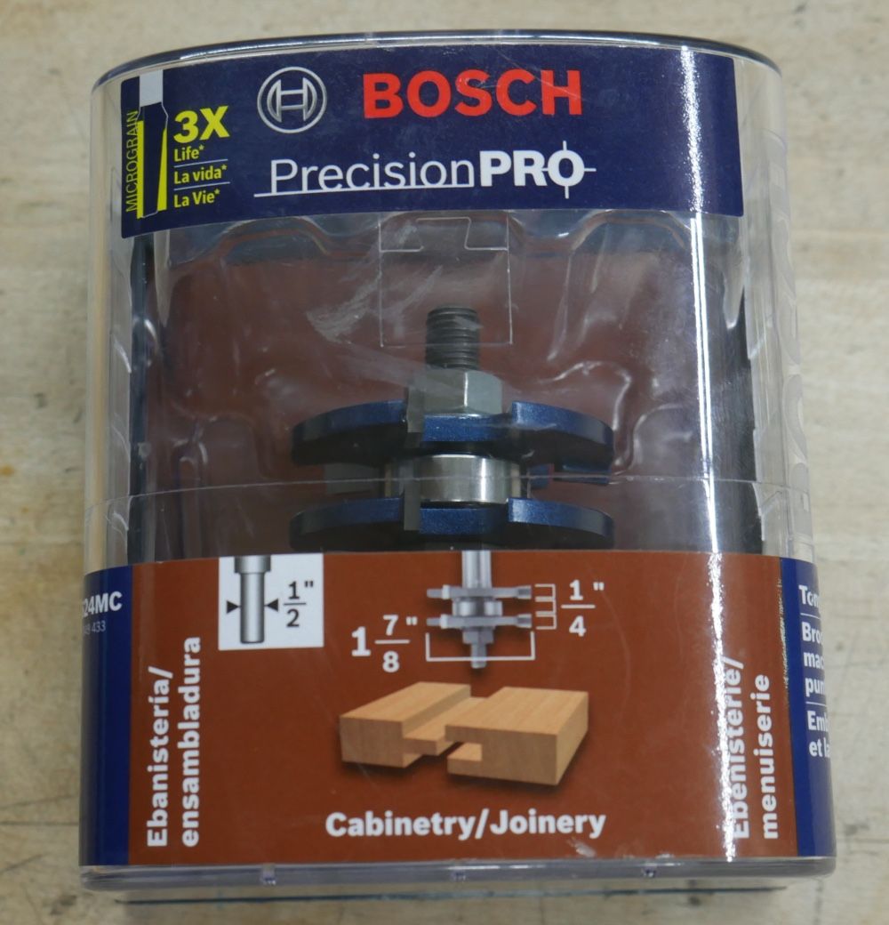 Bosch Precision Pro Router Bits  84624MC  Cabinetry/Joinery NEW 