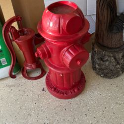 Red Vintage Replica Water Hydrant (24” Tall)