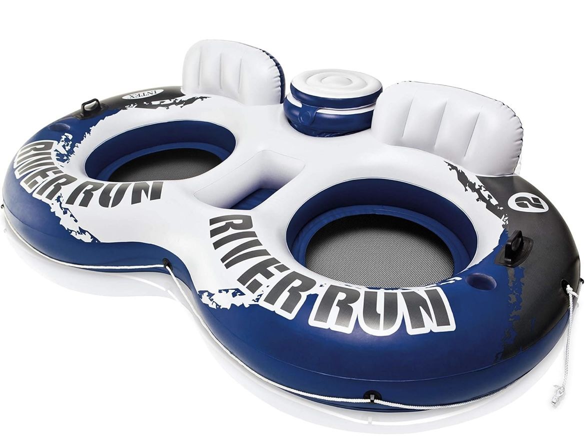 Intex River Run 2 Inflatable Two Person Lounge with Built-In Cooler. Retails for $60