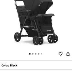 Joovy Caboose Too Ultralight Graphite Stand-on Double Stroller With Universal Car seat Adaptor