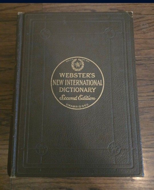 Webster's New International Dictionary Second Edition Unabridged 1948