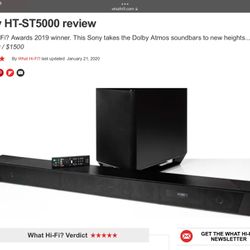 Sony HT-ST5000 Sound bar