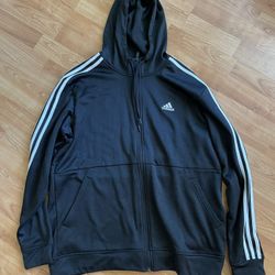Adidas Men’s Full Zip Hoodie Size Large Brand New