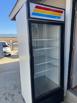 True Single Glass Door Commercial Refrigerator