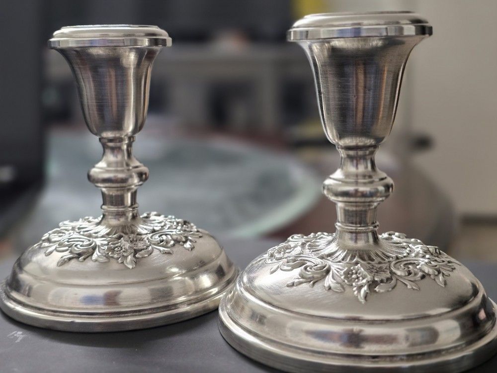 Sterling Silver Candle Stand