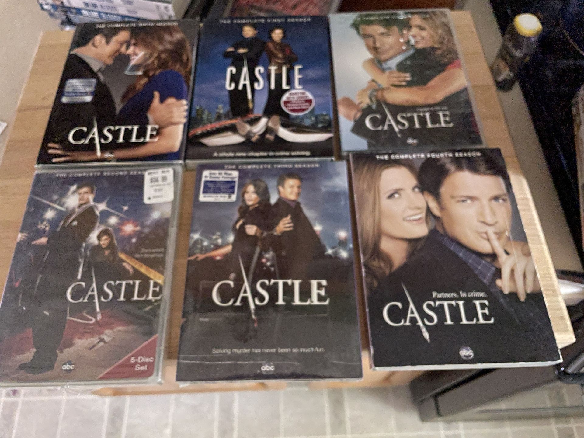 Castle The Complete Seasons 1-6 Series DVDs 1-6 Set Nw & Open