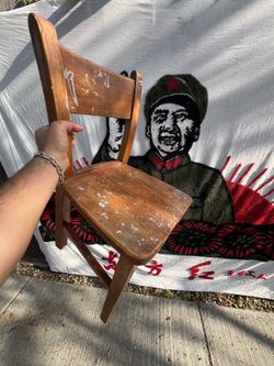 ANTIQUE SALE, Sunday, May 24, 8am - 4pm, 6606 Barton Avenue, Mid-Century Children Wood Chair 50’s 1950’s