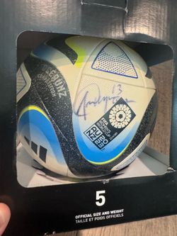 Soccer ball signed by Alex Morgan