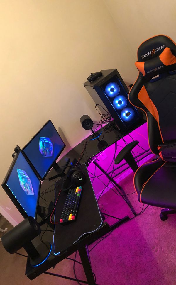 Nice Used Gaming Pc Setup For Sale in Living room