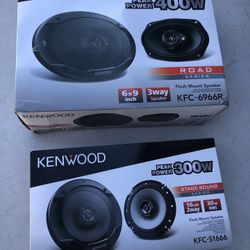 Kenwood 6X9 & 6.5 Car Audio Speakers New