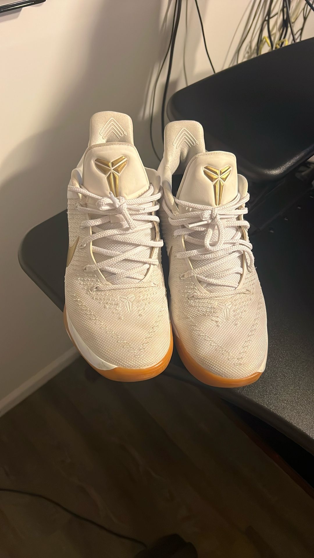 Nike Kobe A.D Big Stage Used White And Gold