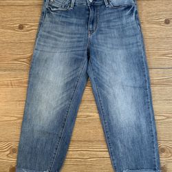 Signature Levi Strauss High-Rise Slim Crop Jeans (size 5)