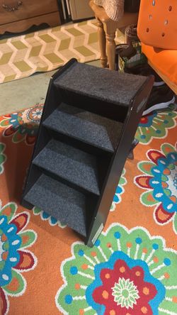 Foldable wooden pet steps
