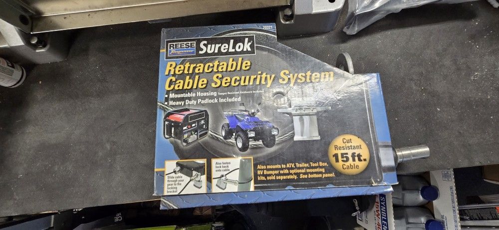 Surelok Retractable Cable Lock.