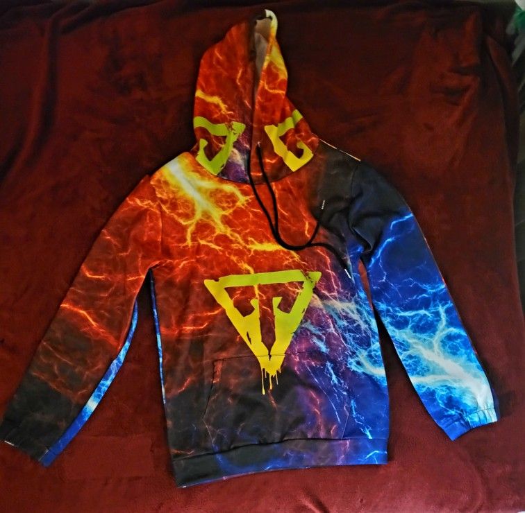 NWT KIDS BOYS GRACEFUWU TYP-ICAL HOODIE RED SIZE L