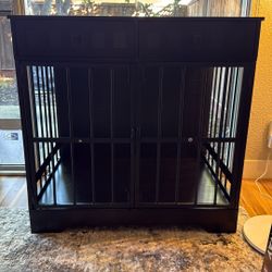 Dog Crate Furniture with 2 Drawers