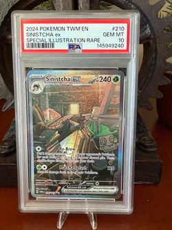 2024 Pokemon TWM EN-Twilight Masquerade Sinistcha EX #210 SAR PSA 10 GEM MINT