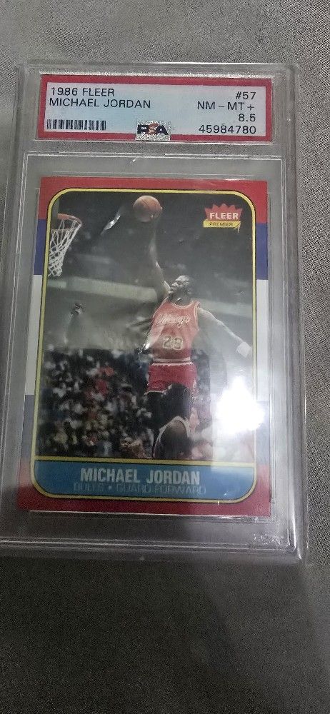 🚨🔥1986 Fleer Michael Jordan Rc PSA 8.5🔥🚨