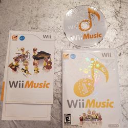 Wii Music (Nintendo Wii, 2008) – Complete In Box (CIB) w/ Manual, video game