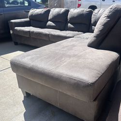 Grey L sectional 