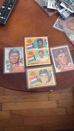 Old baseball cards rookie and veteran 1953 