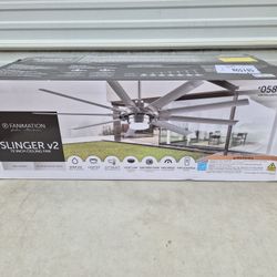 Fanimation Studio Collection Slinger v2 72-in Ceiling Fan With LED Light & Remote -BRAND NEW