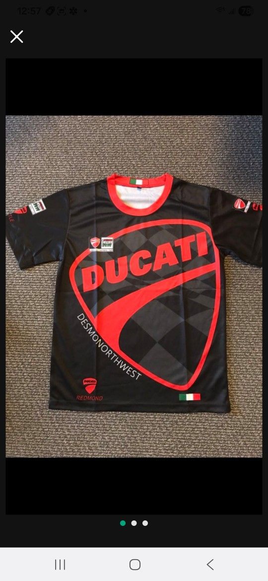 NEW Ducati Italy Motorcycle Sports Tee T-shirt (Quick Dry Breathable)