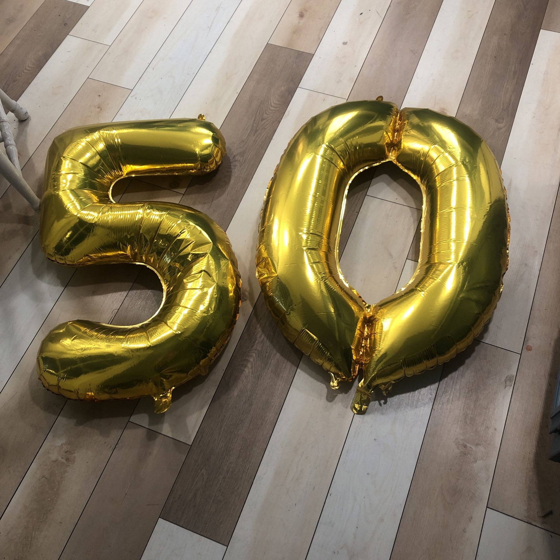 Free Big 50 Numbers Gold