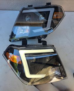 09-21 Nissan Frontier LED DRL Projector Headlights Luces Focos Micas Faros Faroles Headlamps