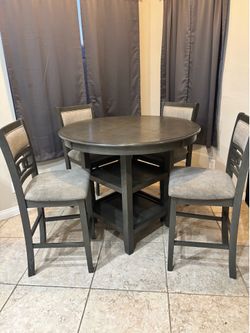 Counter height dining table