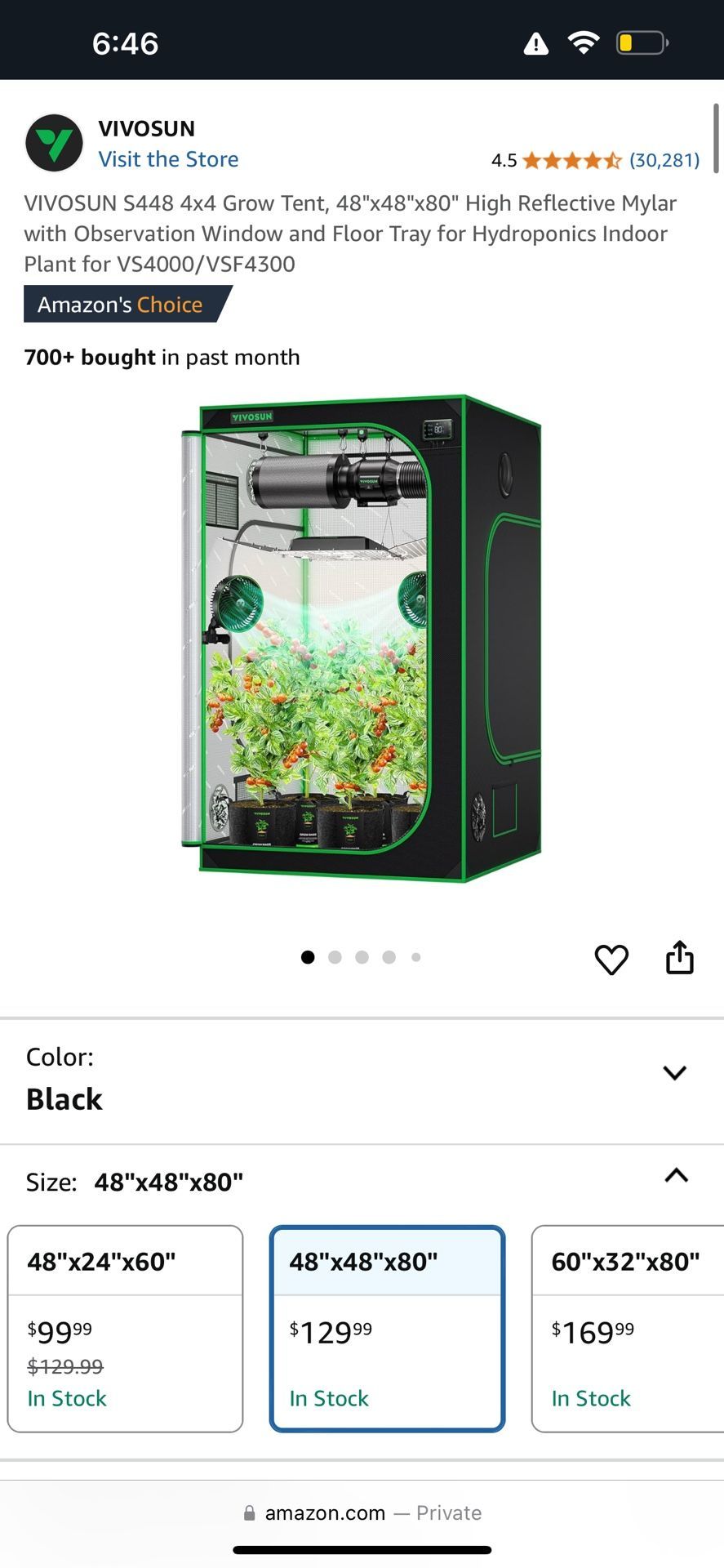 GREAT DEAL! VIVOSUN S448 4×4 Grow Tent – Like New