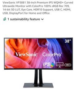 ViewSonic Curved 38in Monitor