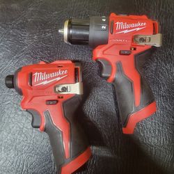 Milwaukee m12 impact and drill Tools only