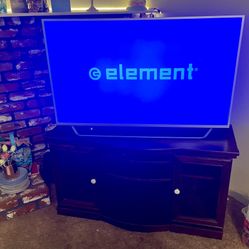 42” TV With Cabinet 