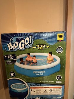 Bestway H2OGo 10ft Wide Fast Set Inflatable pool