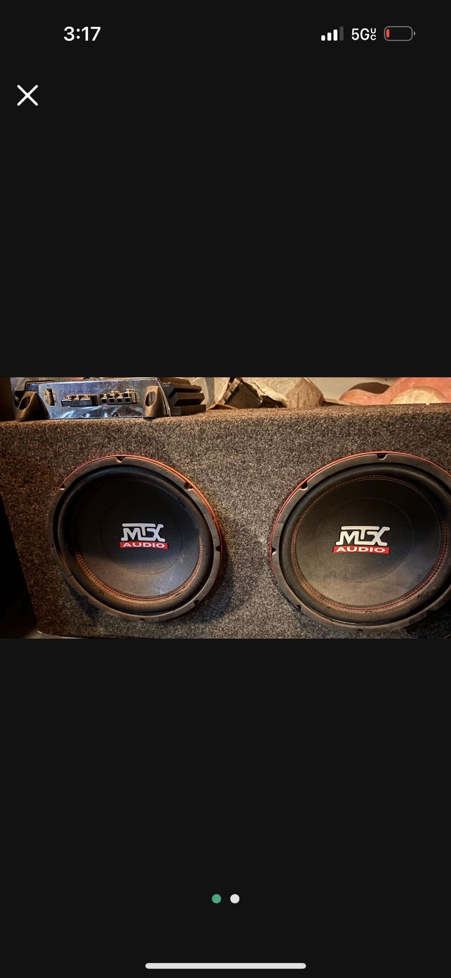 MTX Subwoofer And Amp
