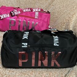 Pink Bling Duffel Bags