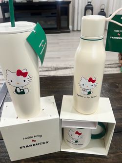 Hello Kitty Starbucks cups