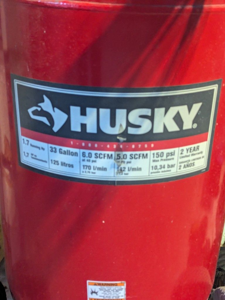 Husky 33 Gallon Air Compressor