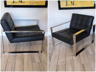 Modern Modani Savina Leather Armchair.  Please See Details
