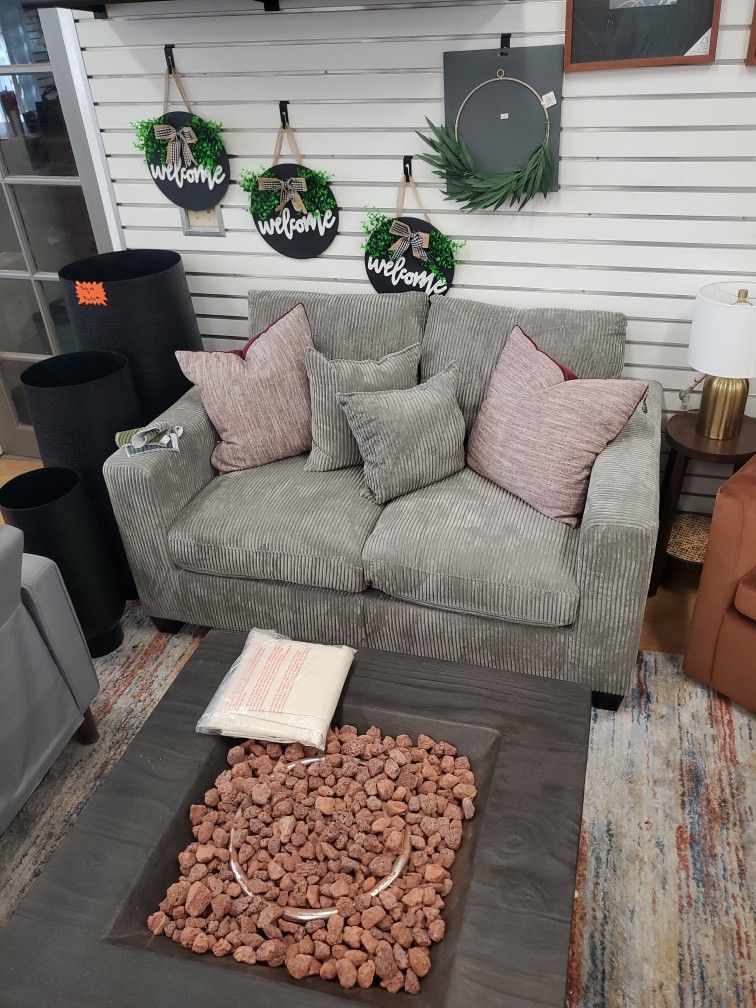 Gray Loveseat 325.00