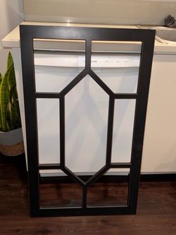 Black Decorative Window Frame Wall Decor