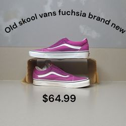 Old skool vans fuchsia brand new, US MEN