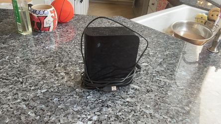Black Compact External Hard Drive with Cable