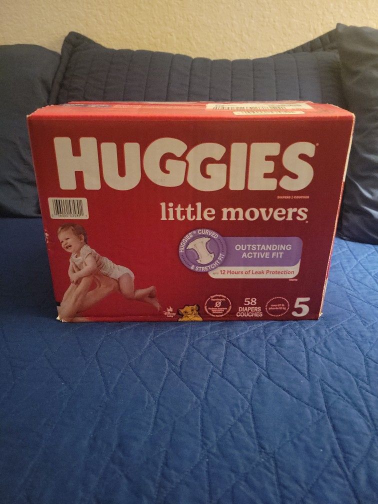 One Box Huggies  Little Movers Size 5